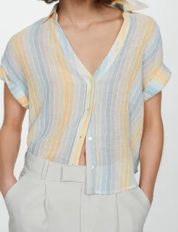 Camasa Mango, mix culori