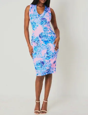 Rochie scurta Coast, roz/albastru Roz