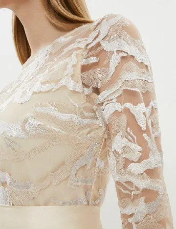 Rochie medie Coast, crem Crem