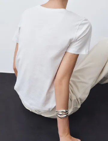 Tricou Mango, alb