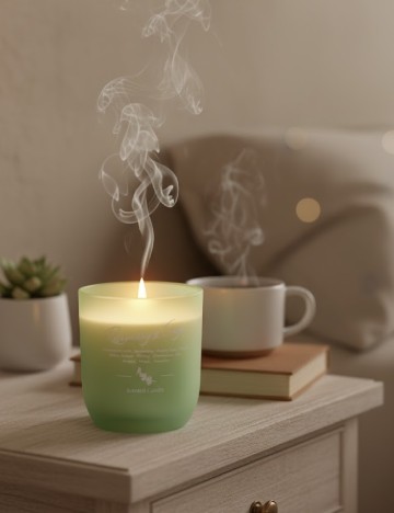 Lumanare parfumata Zd Trading, verde