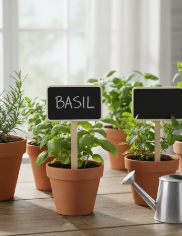 Eticheta pentru plante, negru