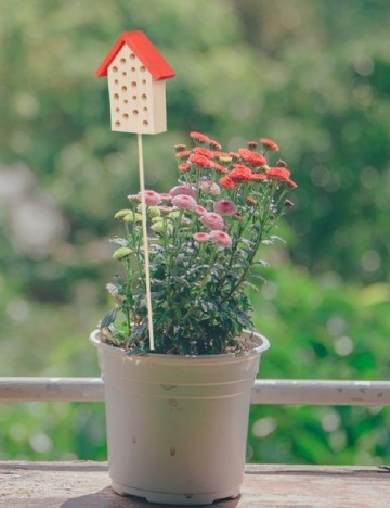 Casa pentru insecte Home Accents, rosu/bej