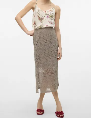 Fusta Vero Moda, gri