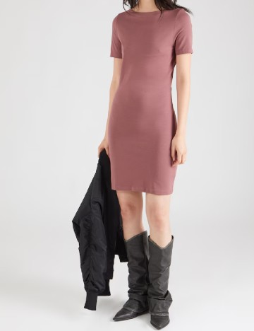 Rochie scurta Vero Moda, roz pudra