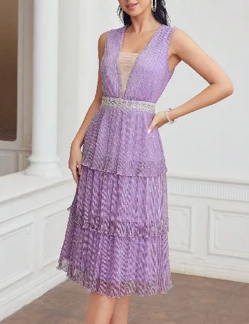 Rochie medie MOTF, mov Mov