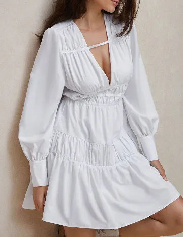 Rochie scurta Anewsta, alb