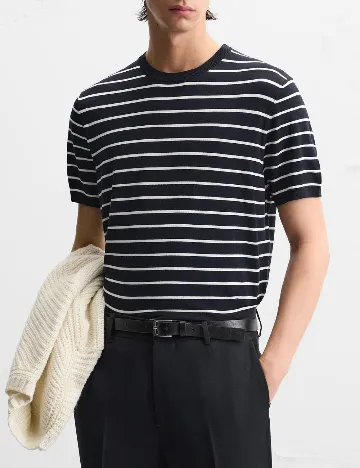Tricou Zara, bleumarin inchis