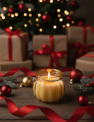 Lumanare decorativa, galben