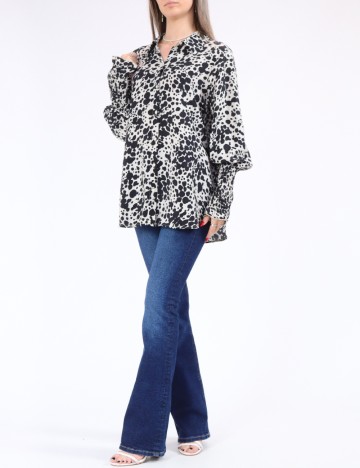 Camasa Vero Moda, alb/negru