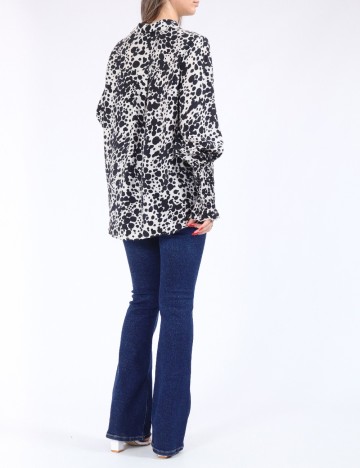 Camasa Vero Moda, alb/negru