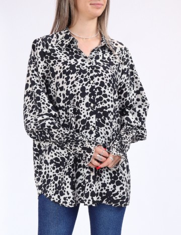 Camasa Vero Moda, alb/negru