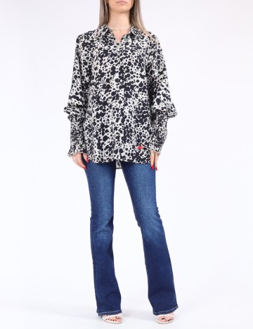 Camasa Vero Moda, alb/negru