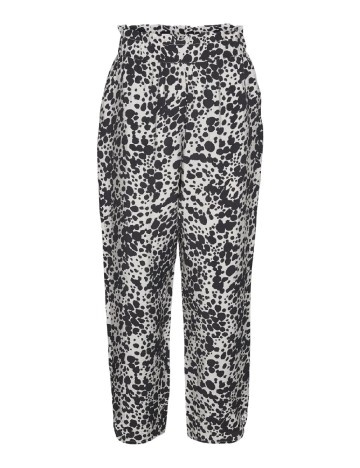 Pantaloni Vero Moda, bej/negru