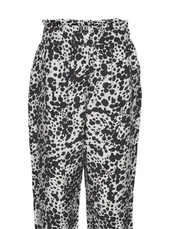 Pantaloni Vero Moda, bej/negru Negru