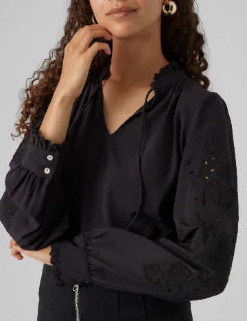 Bluza Vero Moda, negru Negru