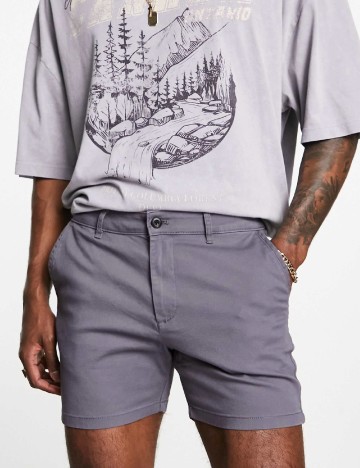 Pantaloni scurti ASOS, mov