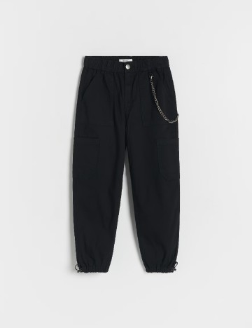 Pantaloni Reserved, negru