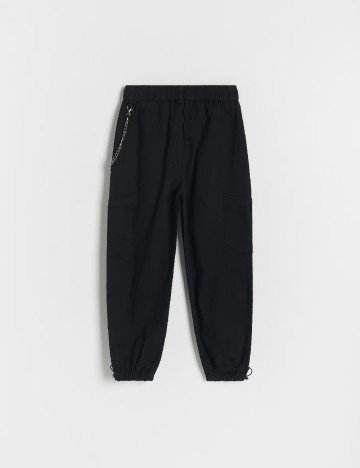 Pantaloni Reserved, negru