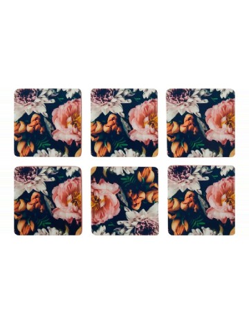 Set suporturi pahare 6 bucati OutletMag, floral