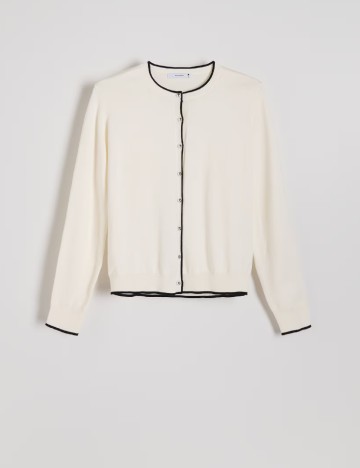 Cardigan Reserved, ecru