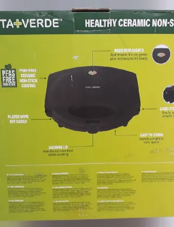 Grill electric VITA VERDE, negru