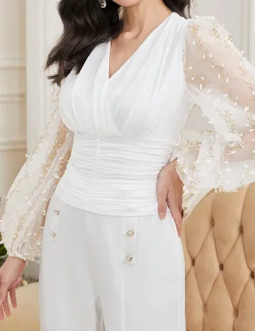 Bluza SHEIN, alb Alb