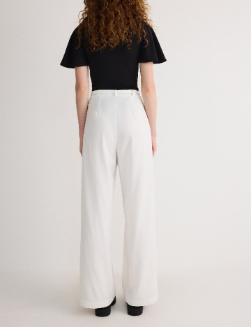 Pantaloni Reserved, alb