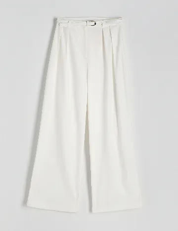 Pantaloni Reserved, alb