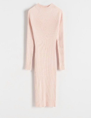 Rochie medie Reserved, roz pal