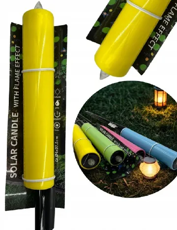 Lampa solara OutletMag, galben