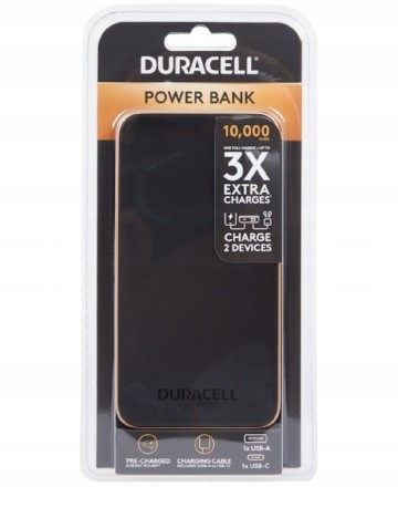 Baterie externa DURACELL, negru