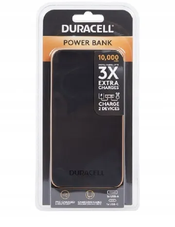 Baterie externa DURACELL, negru
