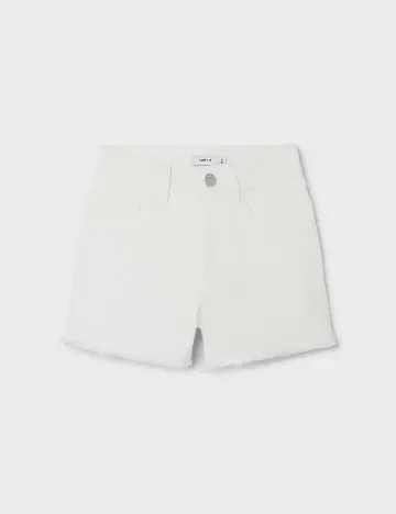 Pantaloni scurti Name It, alb