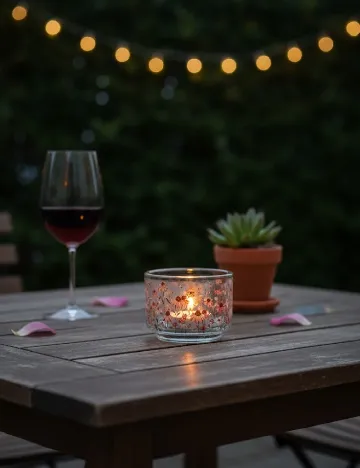 Suport lumanare, floral