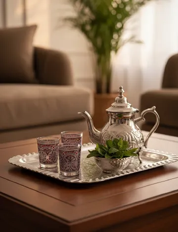 Tava mica Home Accents, argintiu