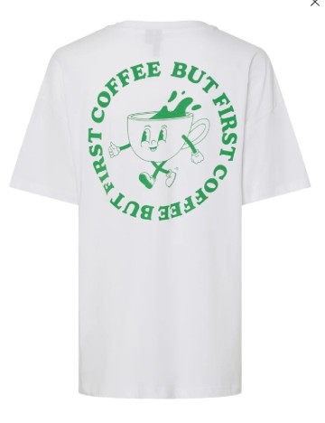 Tricou Pieces, alb
