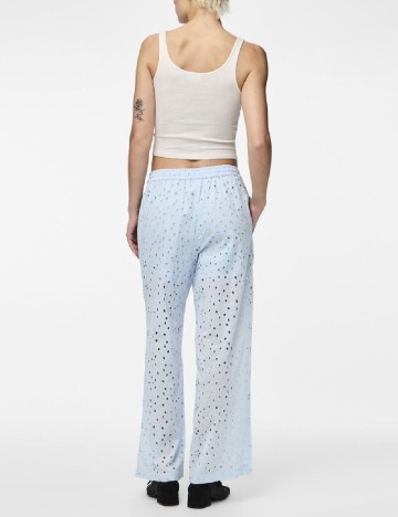 Pantaloni Pieces, albastru