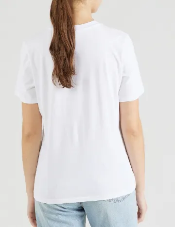 Tricou Pieces, alb