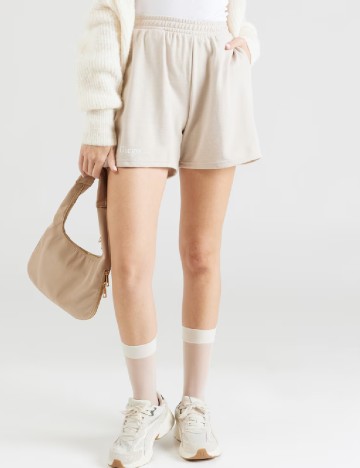 Pantaloni scurti Pieces, crem