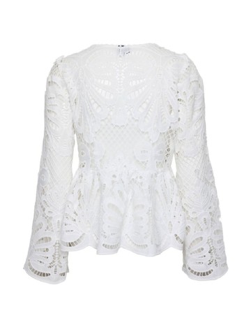 Bluza Pieces, alb