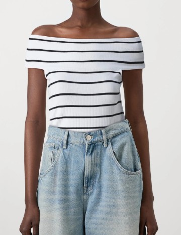 Bluza Pieces, alb