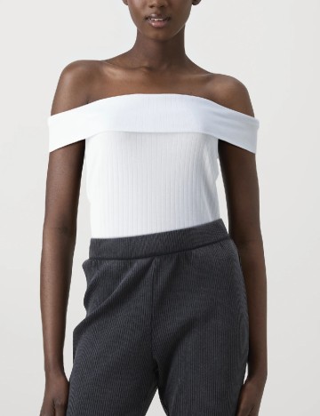 Bluza Pieces, alb
