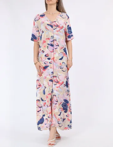 Rochie medie Pieces, mix culori