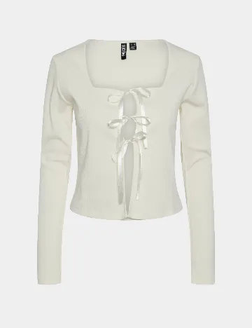 Bluza Pieces, crem Crem