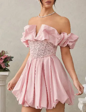 Rochie scurta SHEIN, roz