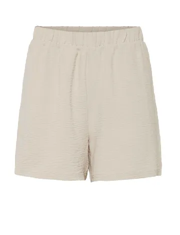 Pantaloni scurti Pieces, crem