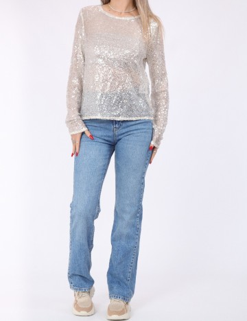 Bluza Pieces, crem