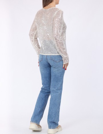 Bluza Pieces, crem