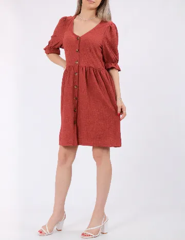 Rochie scurta Vero Moda, caramiziu